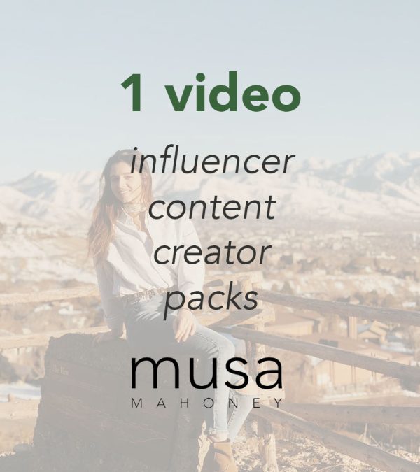 UGC Influencer Content (1 Video)